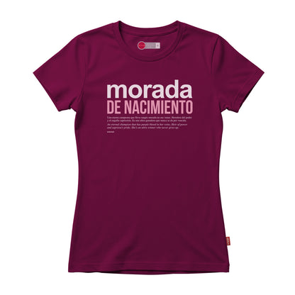 Camiseta MORADA DE NACIMIENTO