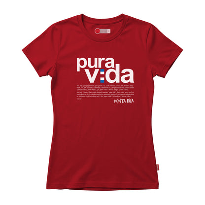 Camiseta Roja PURA VIDA