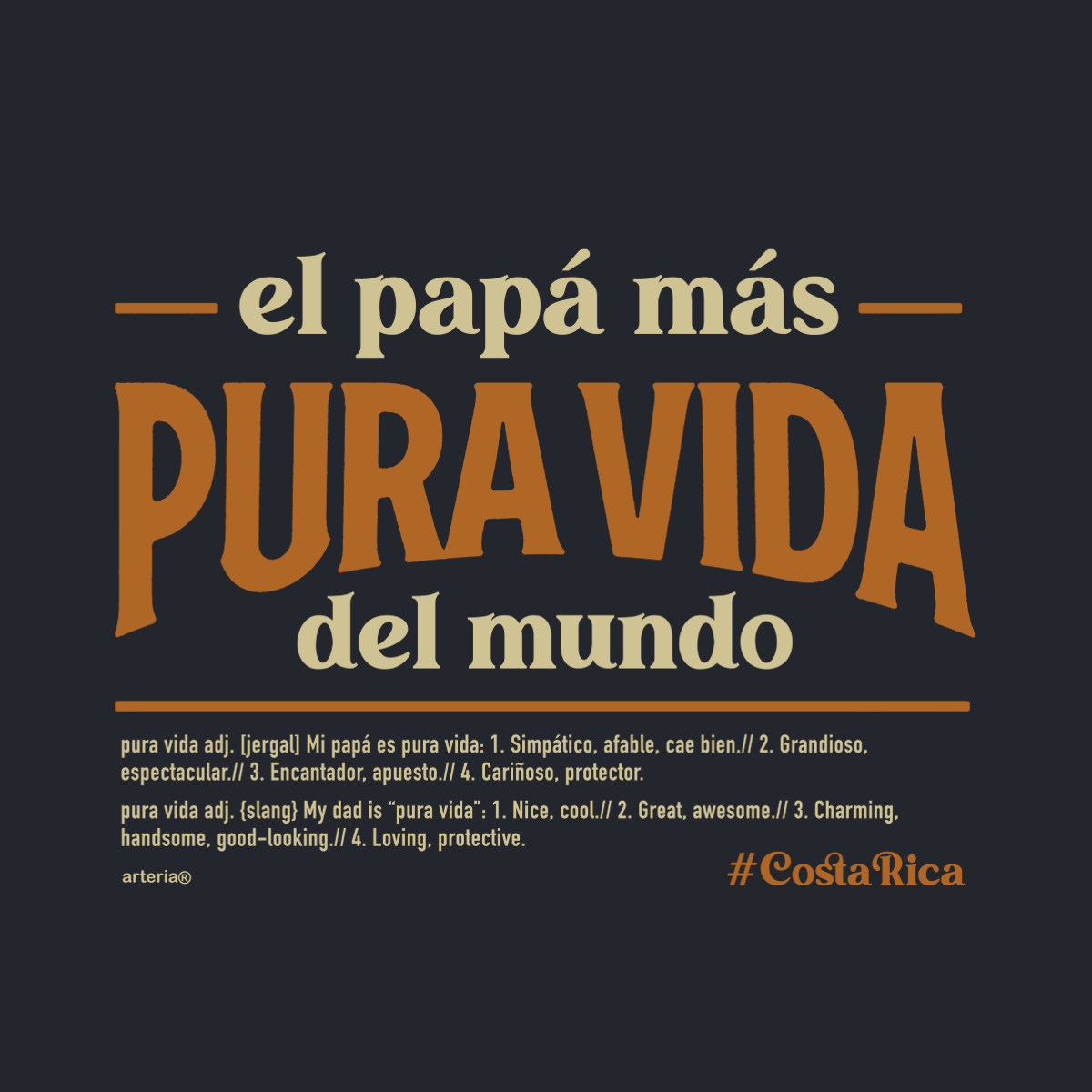 Camiseta EL PAPÁ MÁS PURA VIDA