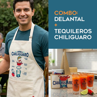 Combo tequileros CHILIGUARO + delantal