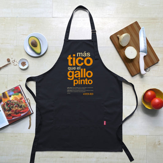 Delantal MAS TICO QUE EL GALLO PINTO