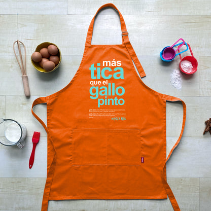 Delantal MAS TICA QUE EL GALLO PINTO