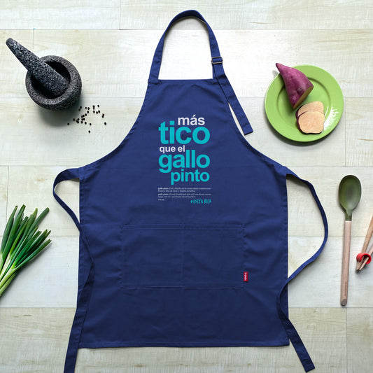 Delantal MAS TICO QUE EL GALLO PINTO