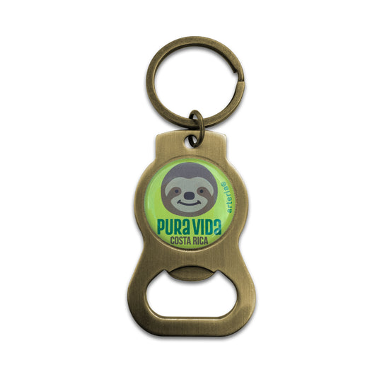 Llavero destapador PEREZOSO PURA VIDA