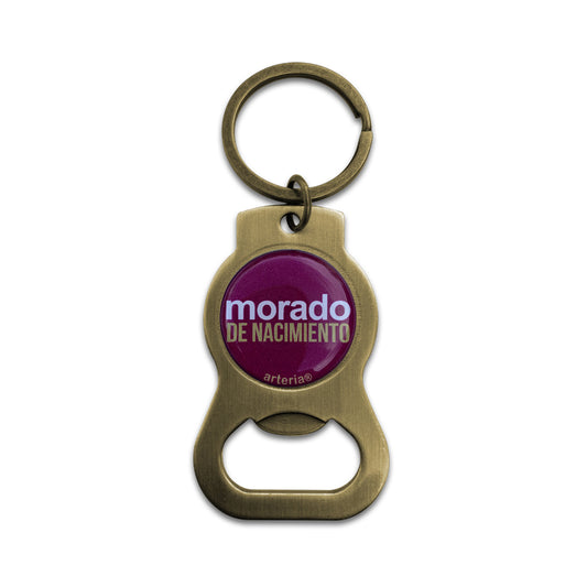 Llavero destapador MORADO