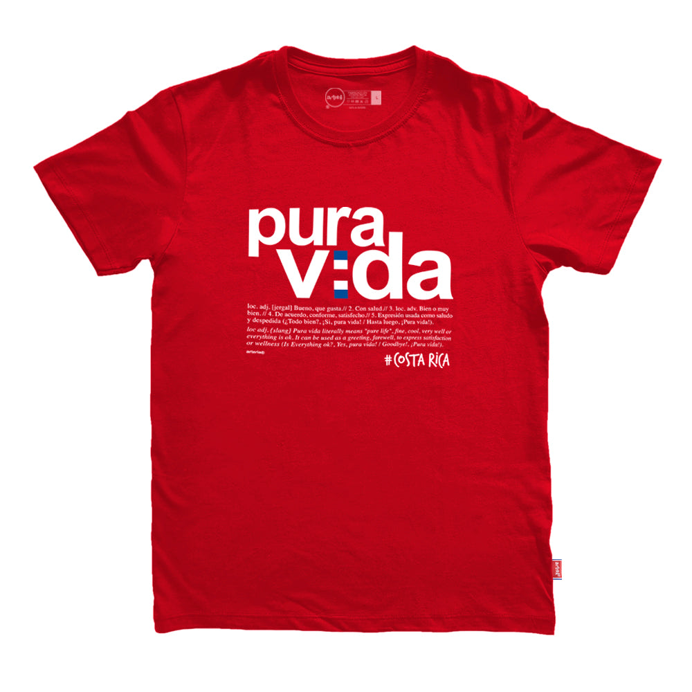 Camiseta PURA VIDA roja