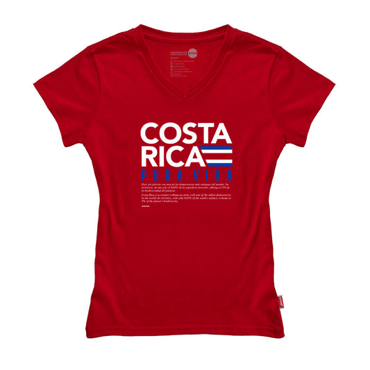 Camiseta COSTA RICA BANDERA HORIZ