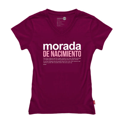 Camiseta MORADA DE NACIMIENTO