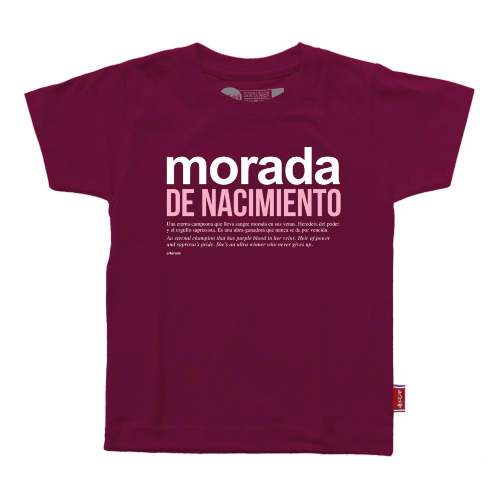 Camiseta infantil MORADA