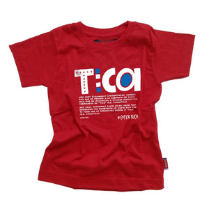 Camiseta infantil TICA roja