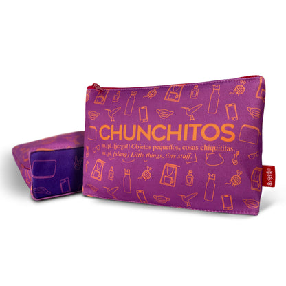 Cosmetiquera CHUNCHITOS fondo iconos